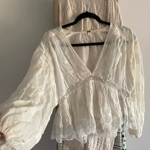 Free people white blouse